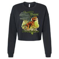 T-Rex The Predator 3D Puff Embossed Cropped Pullover Crew