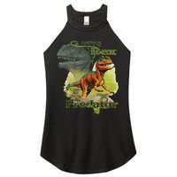 T-Rex The Predator 3D Puff Embossed Women's Perfect Tri Rocker Tank