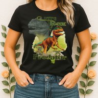 T-Rex The Predator 3D Puff Embossed Womens T-Shirt