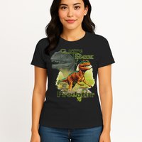 T-Rex The Predator 3D Puff Embossed Womens T-Shirt