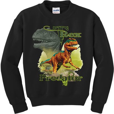 T-Rex The Predator 3D Puff Embossed Kids Sweatshirt