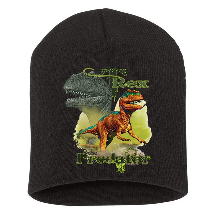 T-Rex The Predator 3D Puff Embossed Short Acrylic Beanie