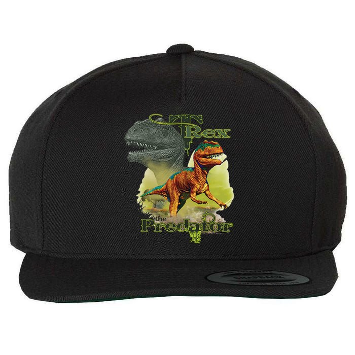 T-Rex The Predator 3D Puff Embossed Wool Snapback Cap