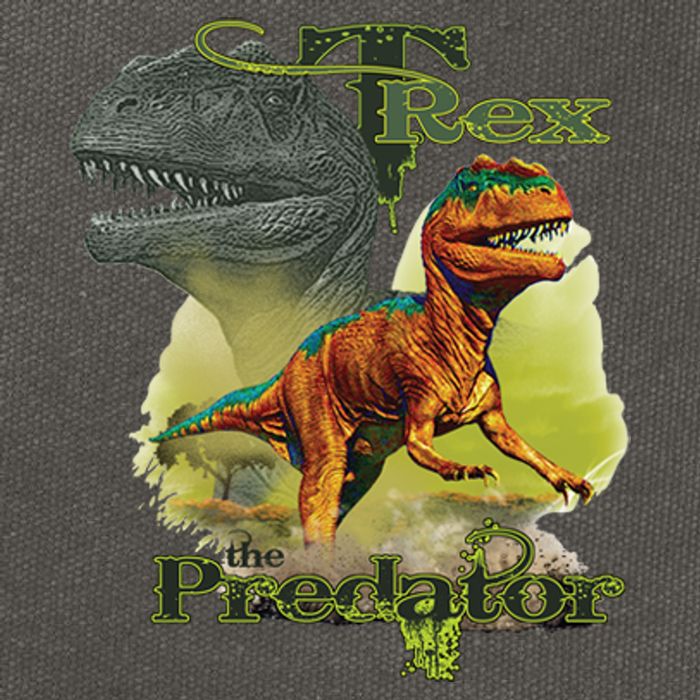 T-Rex The Predator 3D Puff Embossed Cotton Canvas Backpack