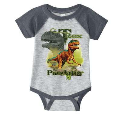 T-Rex The Predator 3D Puff Embossed Infant Baby Jersey Bodysuit