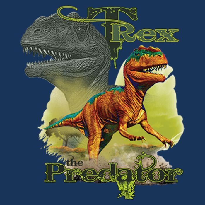 T-Rex The Predator 3D Puff Embossed Infant Baby Jersey Bodysuit