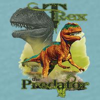 T-Rex The Predator 3D Puff Embossed Sueded Cloud Jersey T-Shirt