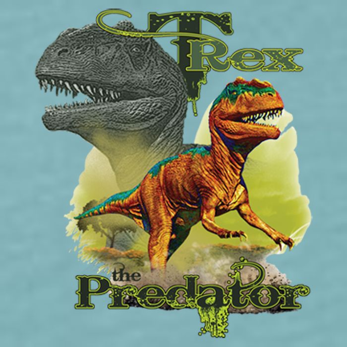 T-Rex The Predator 3D Puff Embossed Sueded Cloud Jersey T-Shirt