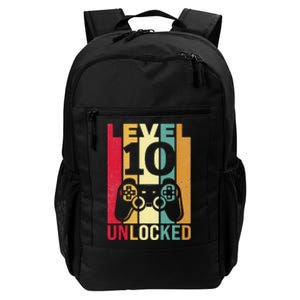 Ten 10yr 10 Birthday Son Funny Gamer 10th Years Old Daily Commute Backpack