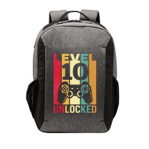 Ten 10yr 10 Birthday Son Funny Gamer 10th Years Old Vector Backpack