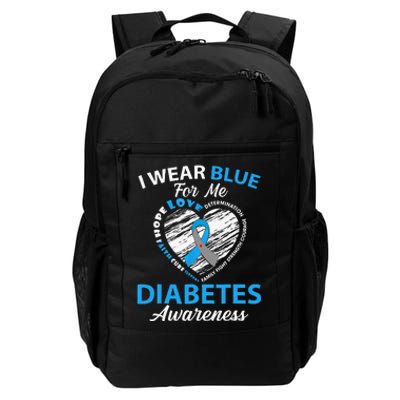 Type 1 2 In November We Wear Blue Diabetes Awareness Daily Commute Backpack