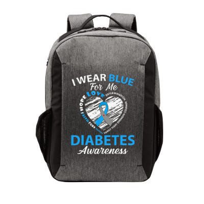 Type 1 2 In November We Wear Blue Diabetes Awareness Vector Backpack