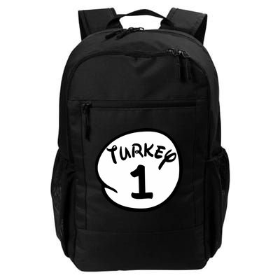 Turkey 1 2 3 Funny Thanksgiving Matching Backpack
