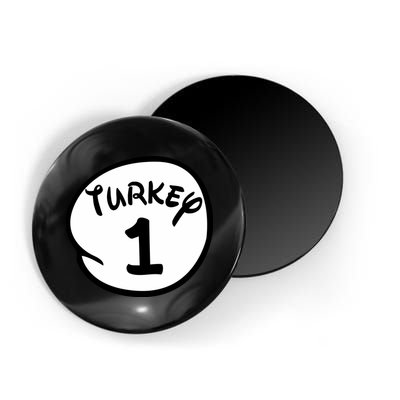 Turkey 1 2 3 Funny Thanksgiving Matching Magnet