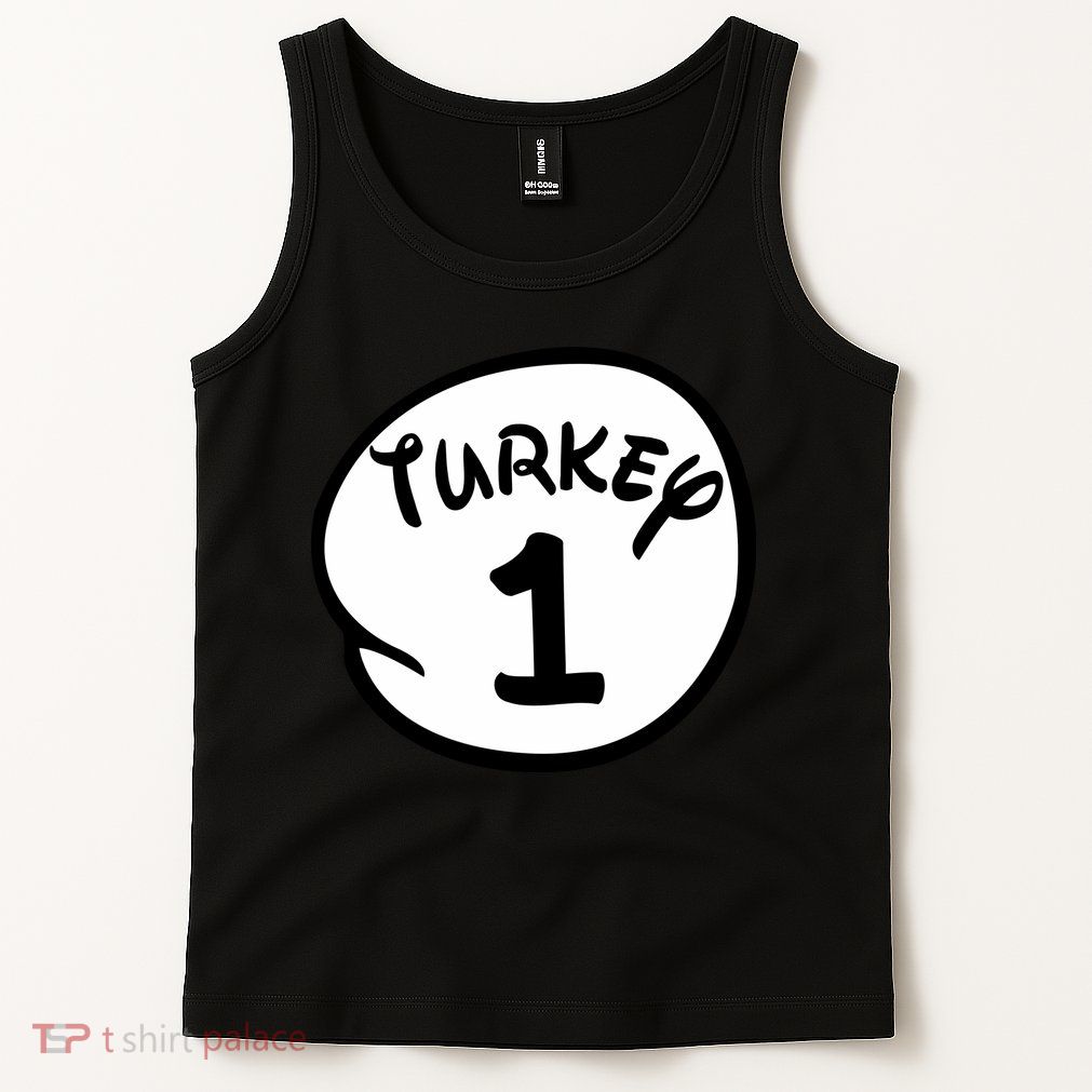 Turkey 1 2 3 Funny Thanksgiving Matching Tank Top