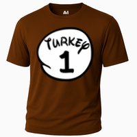 Turkey 1 2 3 Funny Thanksgiving Matching Performance Shirt