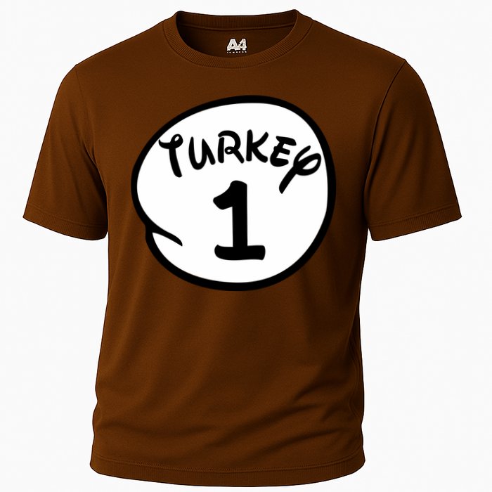 Turkey 1 2 3 Funny Thanksgiving Matching Performance Shirt