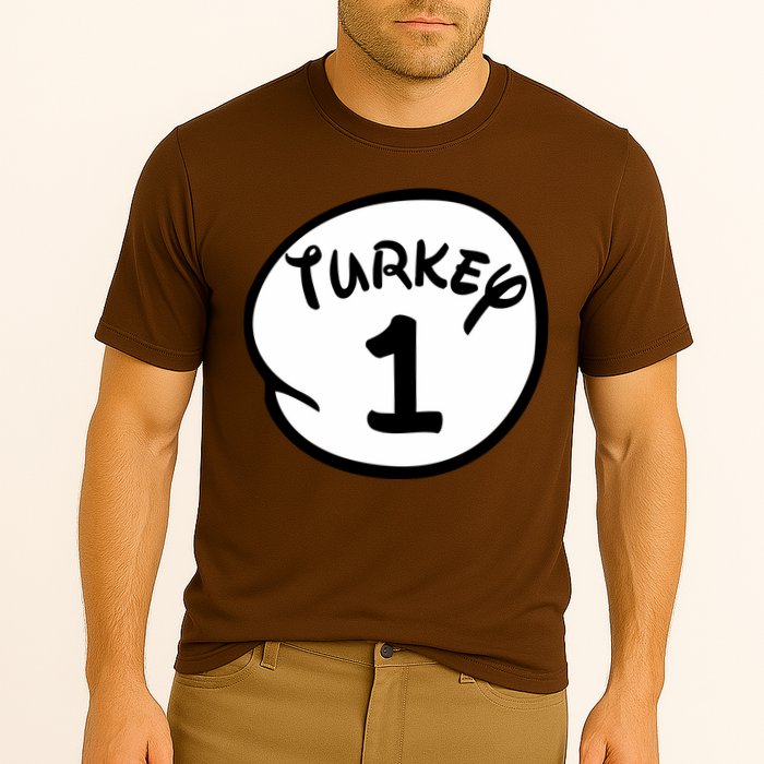 Turkey 1 2 3 Funny Thanksgiving Matching Performance Shirt