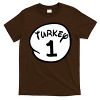 Turkey 1 2 3 Funny Thanksgiving Matching T-Shirt