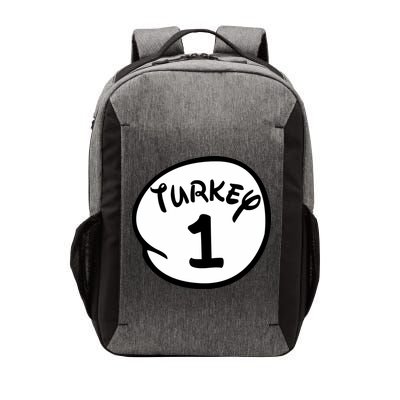 Turkey 1 2 3 Funny Thanksgiving Matching Vector Backpack