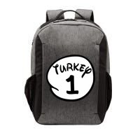 Turkey 1 2 3 Funny Thanksgiving Matching Vector Backpack