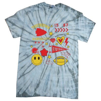 Touchdown 15 87 Kansas City Chief Football Est 1960 Tie-Dye T-Shirt