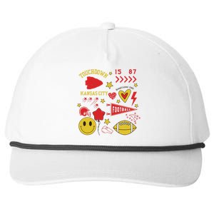 Touchdown 15 87 Kansas City Chief Football Est 1960 Snapback Five-Panel Rope Hat