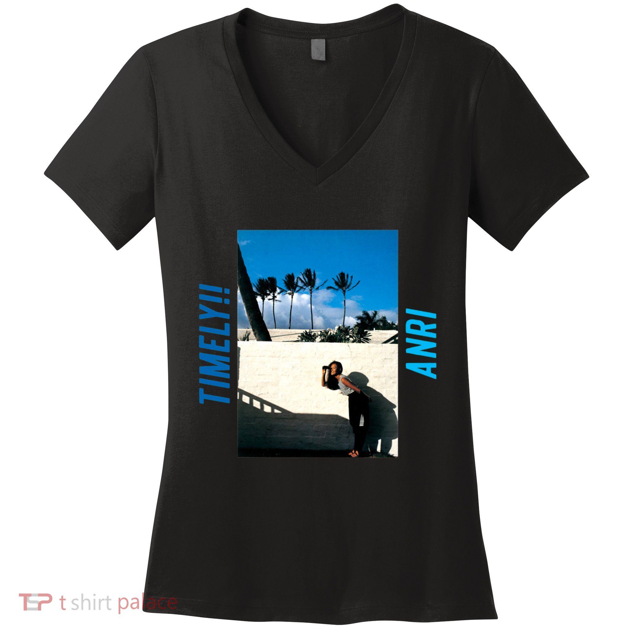 Timely!! (1983) Anri Women's V-Neck T-Shirt