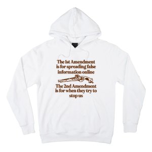 The 1st Amendment Is For Spreading False Information Online Hoodie