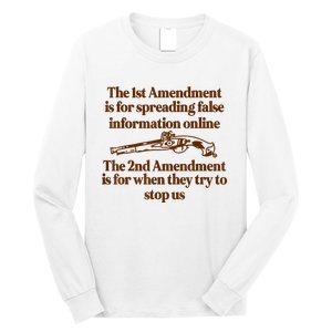 The 1st Amendment Is For Spreading False Information Online Long Sleeve Shirt