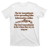 The 1st Amendment Is For Spreading False Information Online T-Shirt