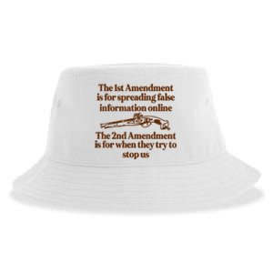 The 1st Amendment Is For Spreading False Information Online Sustainable Bucket Hat