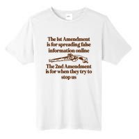 The 1st Amendment Is For Spreading False Information Online Tall Fusion ChromaSoft Performance T-Shirt