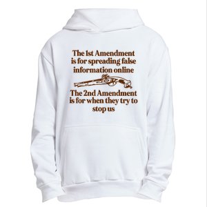 The 1st Amendment Is For Spreading False Information Online Urban Pullover Hoodie