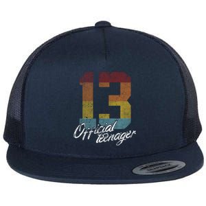 Teenager 13th Birthday 13 Year Old Gifts Flat Bill Trucker Hat