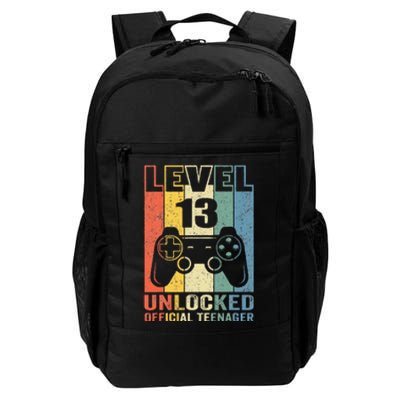 Teenager 13th Birthday Gift Level 13 Unlocked Daily Commute Backpack