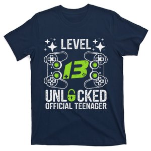 Teenager 13th Birthday Gift Level 13 Unlocked T-Shirt