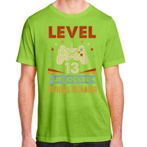 Teenager 13th Birthday Level 13 Unlocked Adult ChromaSoft Performance T-Shirt