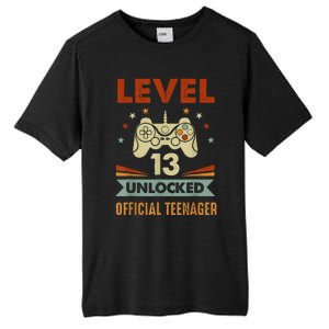 Teenager 13th Birthday Level 13 Unlocked Tall Fusion ChromaSoft Performance T-Shirt