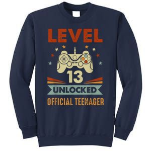 Teenager 13th Birthday Level 13 Unlocked Sweatshirt