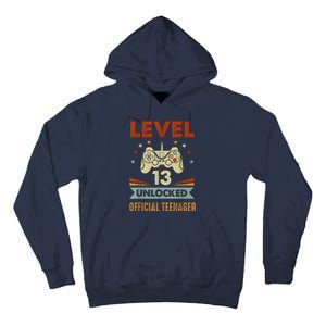 Teenager 13th Birthday Level 13 Unlocked Tall Hoodie