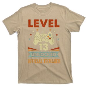 Teenager 13th Birthday Level 13 Unlocked T-Shirt