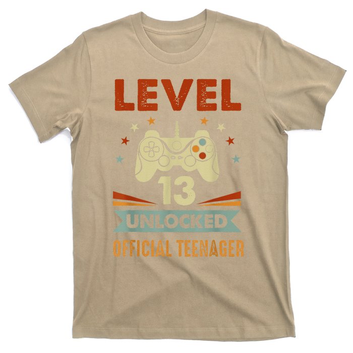 Teenager 13th Birthday Level 13 Unlocked T-Shirt