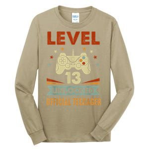 Teenager 13th Birthday Level 13 Unlocked Tall Long Sleeve T-Shirt