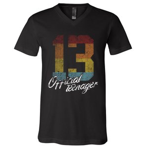 Teenager 13th Birthday 13 Year Old Gifts V-Neck T-Shirt