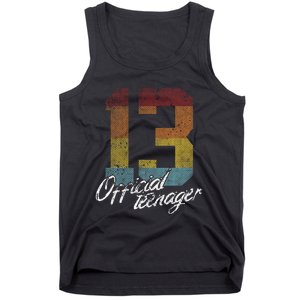 Teenager 13th Birthday 13 Year Old Gifts Tank Top