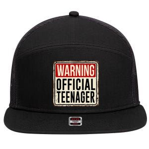 Teenager 13th Birthday Gift 13 Year Old 7 Panel Mesh Trucker Snapback Hat