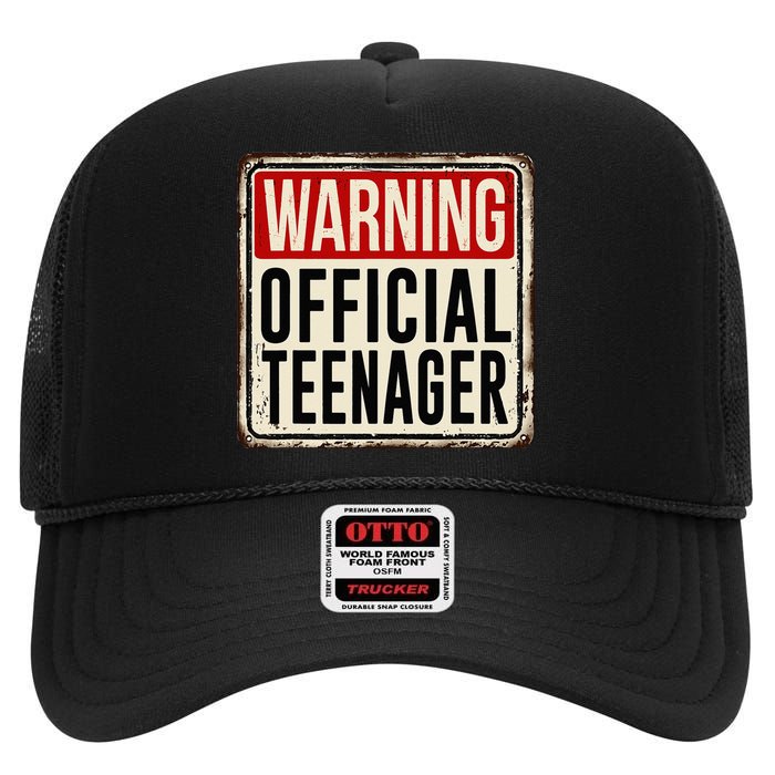 Teenager 13th Birthday Gift 13 Year Old High Crown Mesh Back Trucker Hat