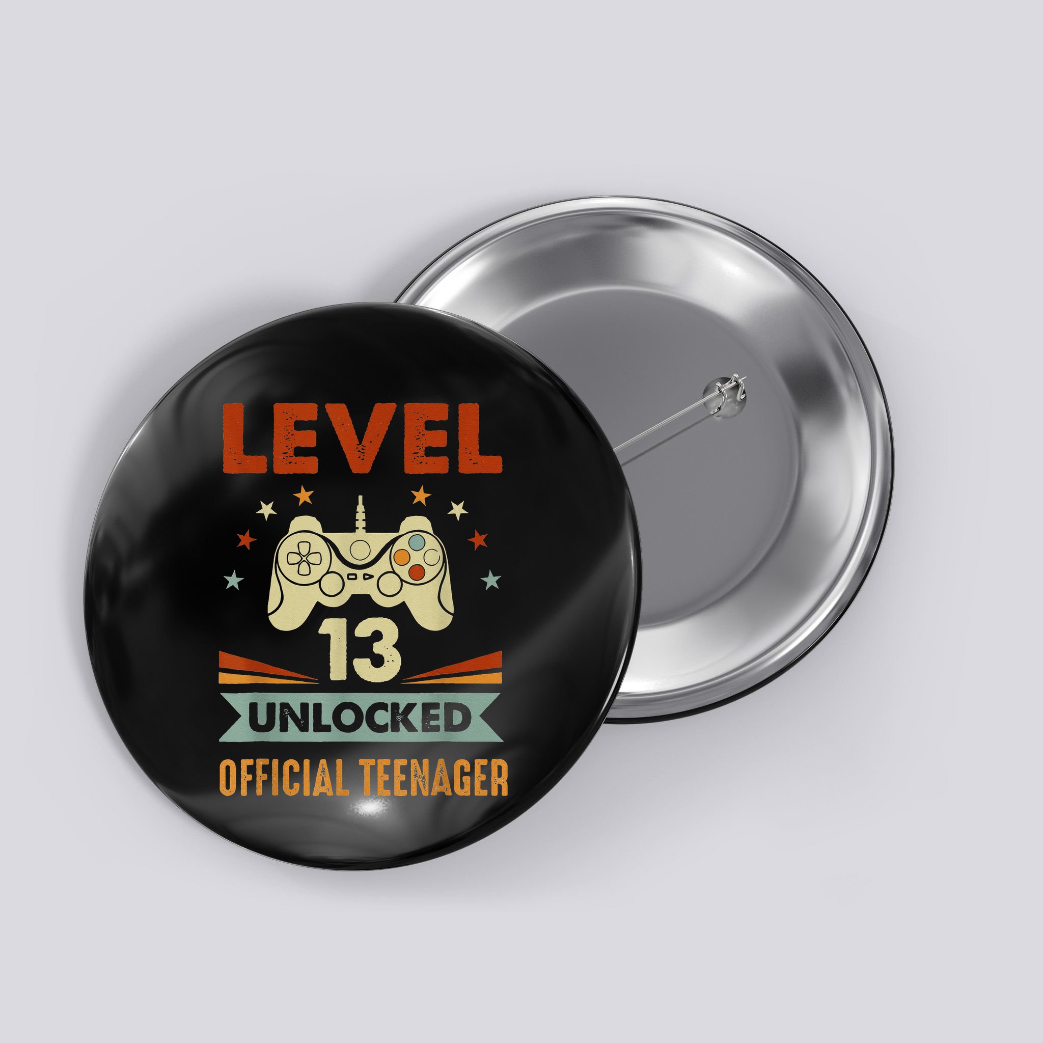 Teenager 13th Birthday Level 13 Unlocked Button