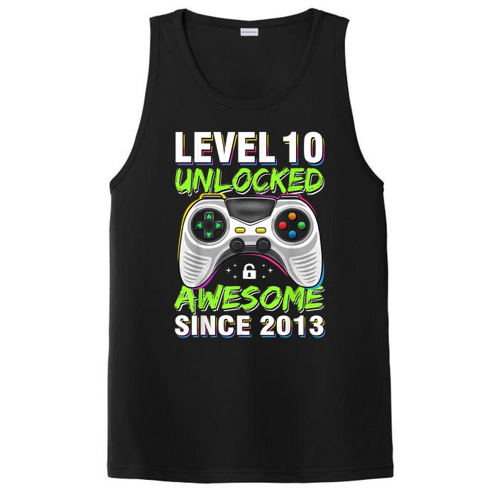 Ten 10yr BDay Son Boy Funny Gamer 10th 10 Year Old Birthday PosiCharge Competitor Tank